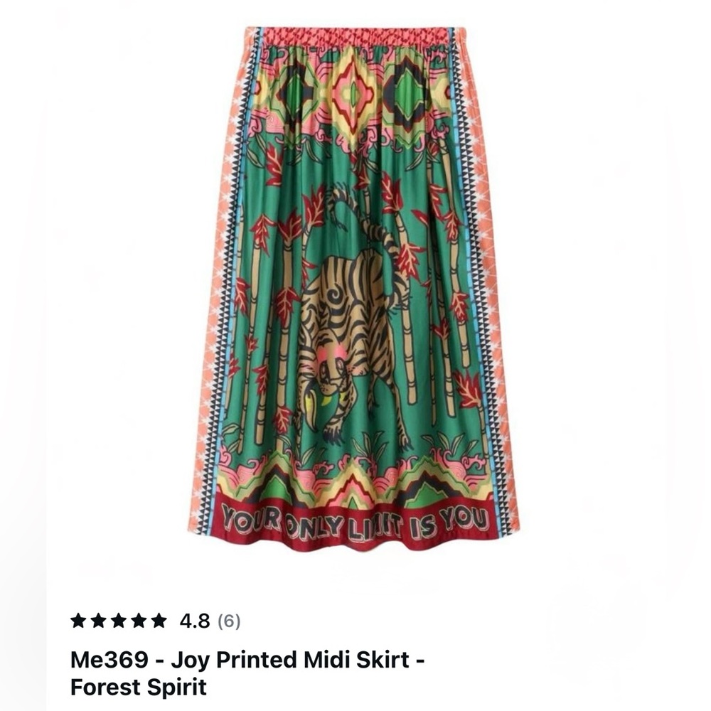 NWT Me369 Forest Spirit Midi Skirt